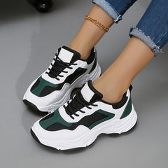 Women's Mesh Chunky Sneakers Lace Up Sports Shoes
