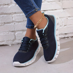 Women's Lightweight Chunky Sneakers Lace Up Running Shoes