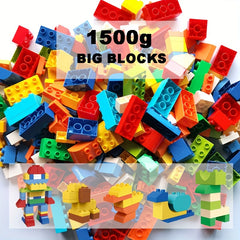 1500g Large Building Blocks for Kids, Model for Boys and Girls