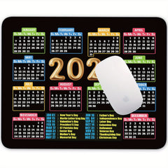 Women's Calendar Mouse Pad Non-slip Rubber Mouse Mat for Office Computers