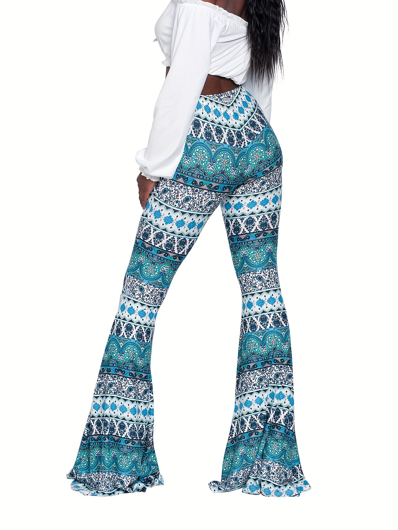 Boho Flare Leg Pants for Women