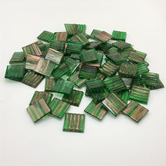 40pcs Translucent Green Hot formed Mosaic Ice Jade DIY Decoration Art Painting