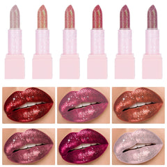 12-Piece Glitter Lipstick Set Hydrating Lip Gloss