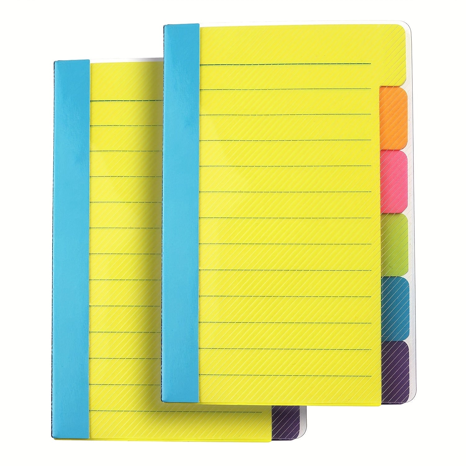 Divider Sticky Notes Tabs Self Stick Lined Note Pad Bright Colors 4x6 120ct