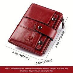 Large Capacity Leather Wallet for Women and Couples