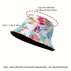Boho Tie Dye Bucket Hat Vintage Fisherman Cap