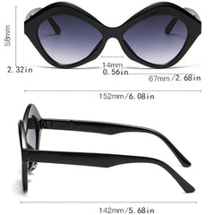 Y2K Rhombus Sunglasses Mod Gradient Anti Glare UV400