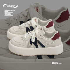 Women's Lace-up Skate Shoes Thick Sole Platform Sneakers