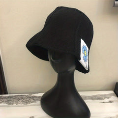 Kids Ear Protection Windproof Knit Beanie Hat Soft Top Knitted Hat