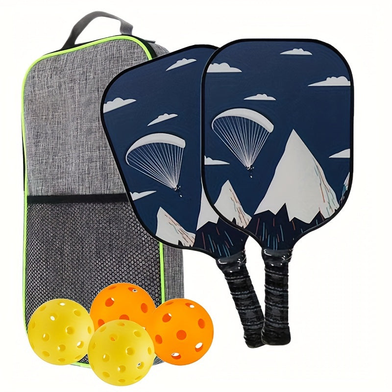 Carbon Fiber Pickleball Set with 2 Paddles and Bag