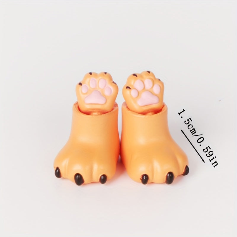 4pcs BJD Shoes 1 12 Doll Shoes 1 12 Bjd Cat Claws 1 12 BJD Doll Shoes