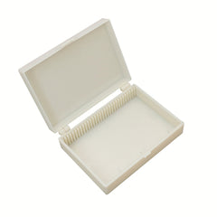 30PCS Biology Glass Microscope Slides Storage Box Case Plastic Rectangular