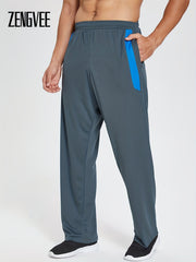 Men's Athletic Sweatpants Comfortable Workout Pants with Pockets