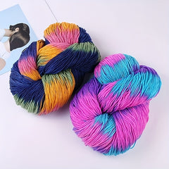 Fancy Segment Dyed Acrylic Wool Yarn Medium Thick Hook Shoe Thread 50g