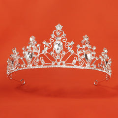 Hollow Rhinestone Crown Hairband Headband Tiara Wedding