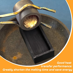 High Temp Graphite Crucible Casting Ingot Mold for Melting Refining Silver