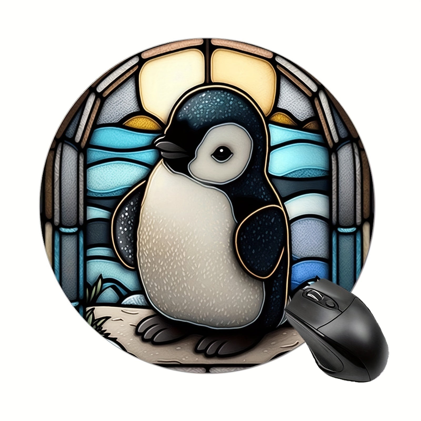 Penguins Computer Mouse Pad Non-Slip Rubber Base