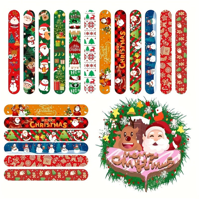 DIY Christmas Pattern Bracelet Classroom Gift Reward Stocking Stuffer
