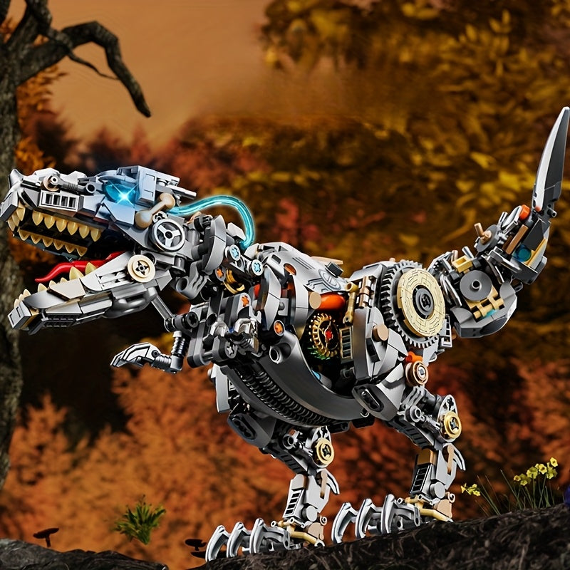 1268pcs Jurassic Mechanical Dino Blocks Tyrannosaurus Rex Model