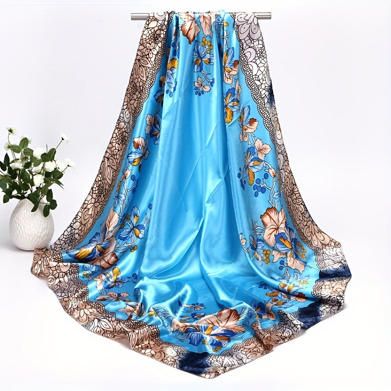 Satin Sun Protection Sunshade Shawl Soft Scarf