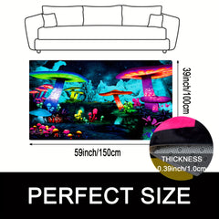 3D Gaming Area Rug Large Size Machine Washable for Living Room Bedroom Kids