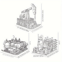 Chemical Plant Series Pumping Machine Building Blocks Set