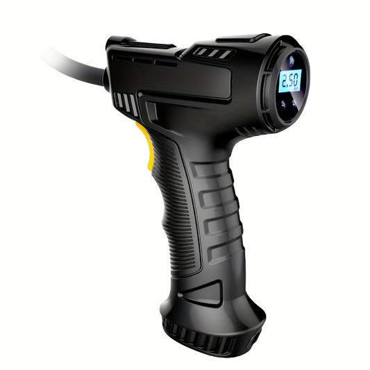 120W Portable Car Air Compressor Inflator Handheld Pump LED Light