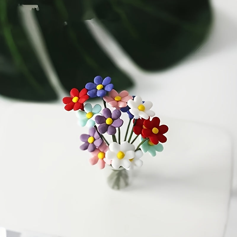 5 Mini Colorful Flowers Resin for Micro Landscapes DIY Jewelry Making