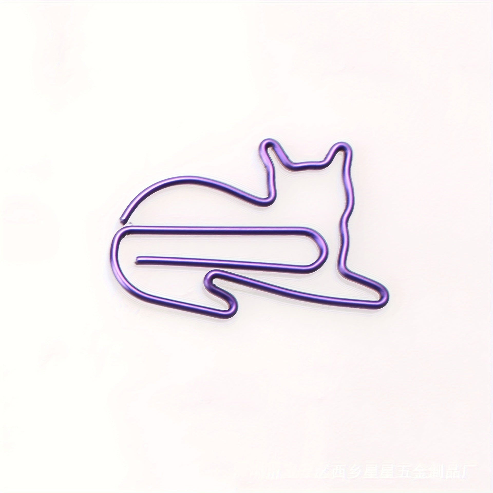 5pcs Colored Cat Paper Clip Animal Shaped Creative Curved Needle