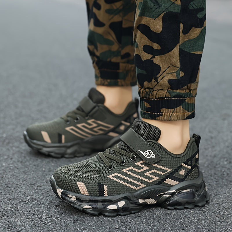 Boys Casual Low Top Woven Shoes Breathable Lightweight Sneakers