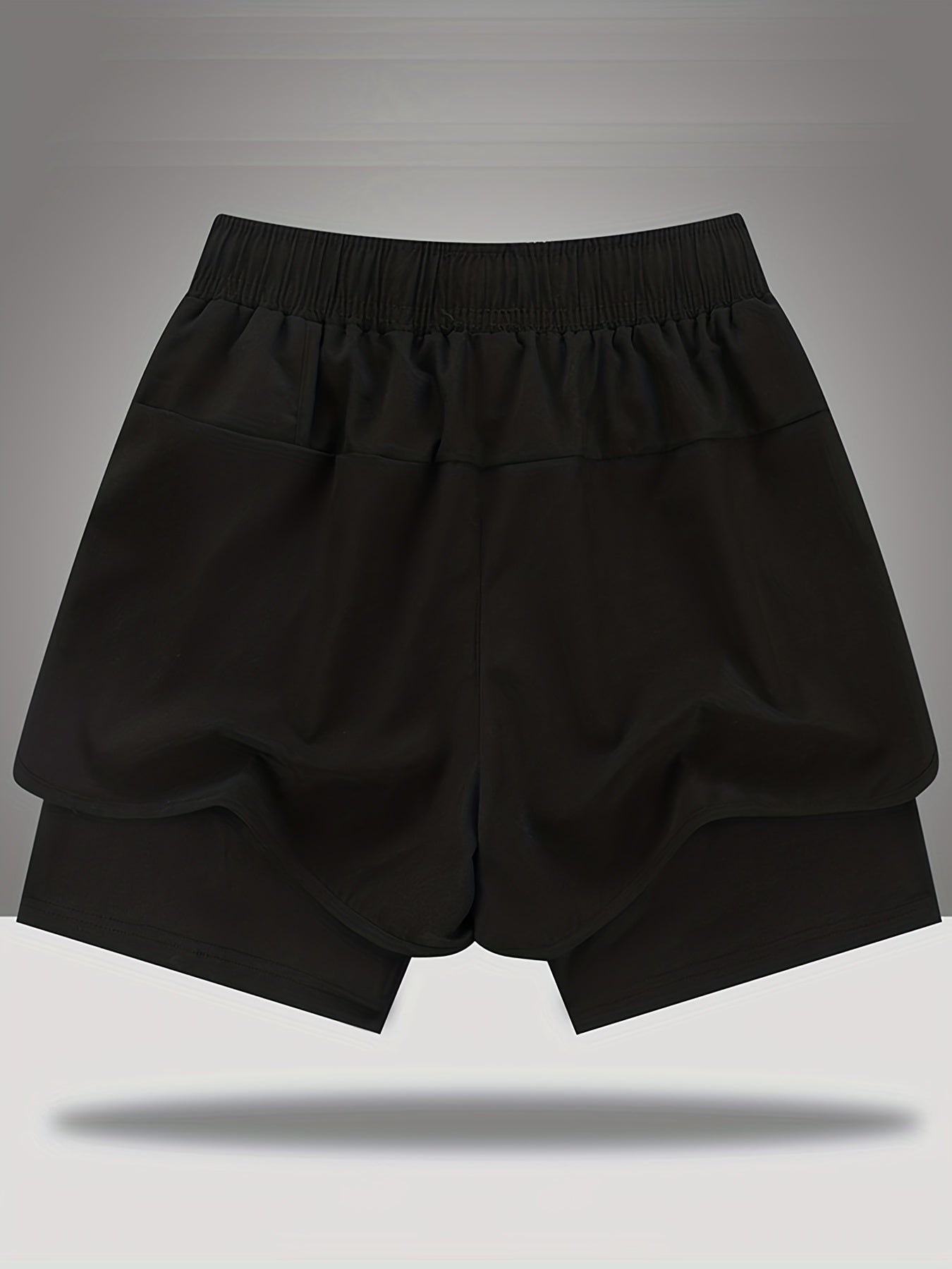 Men's Double Layer Elastic Quick Dry Shorts