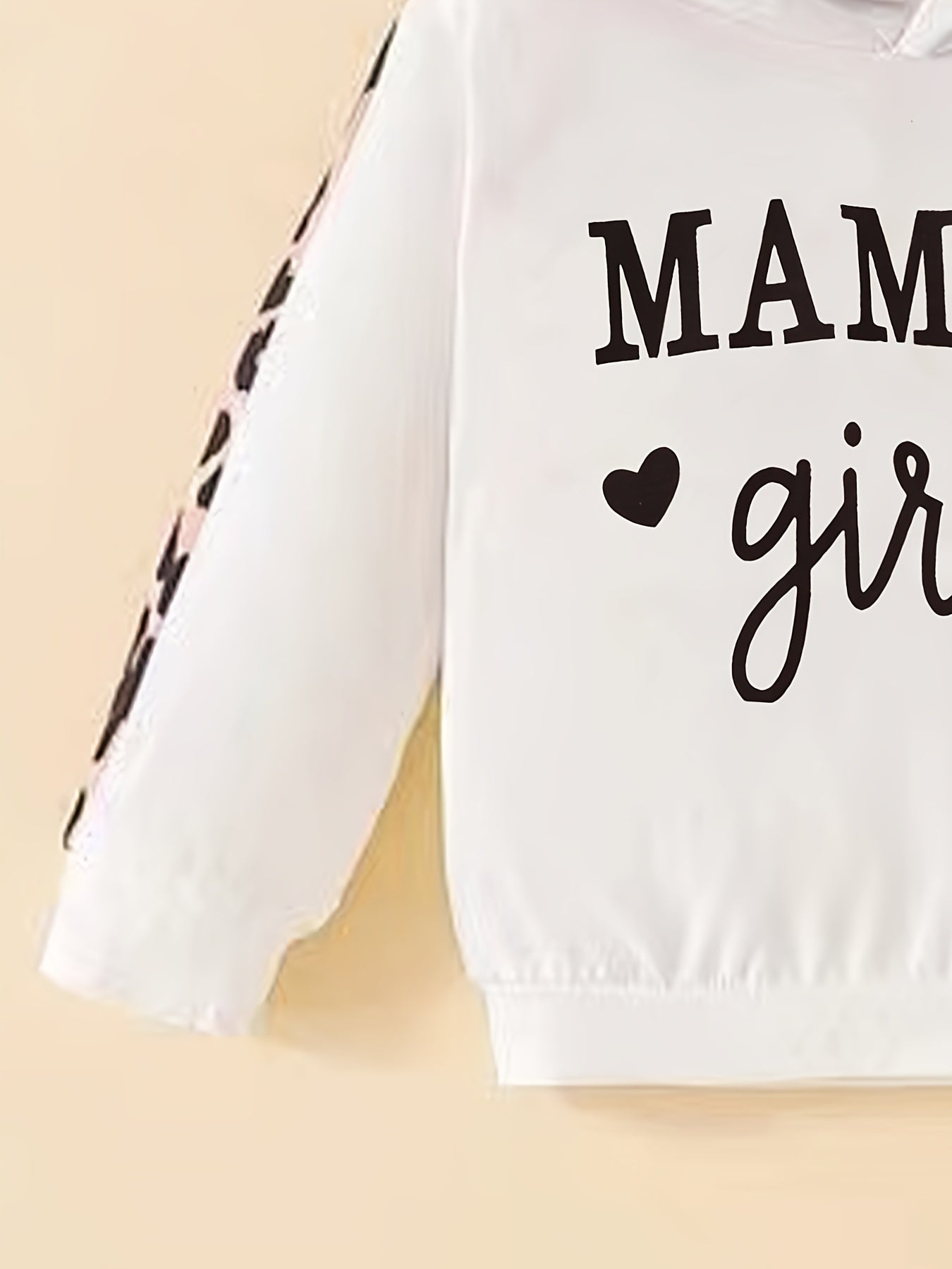 Leopard Print Hooded Top Pants Set Baby Clothes