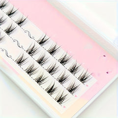 Cluster Segmented False Eyelashes Dense Cross Curling Realistic Self grafted