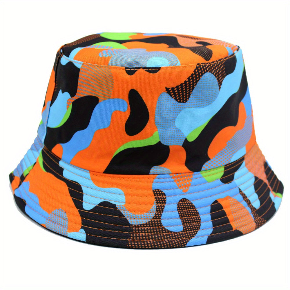 Camouflage Fisherman Hat Outdoor Sunshade Double sided