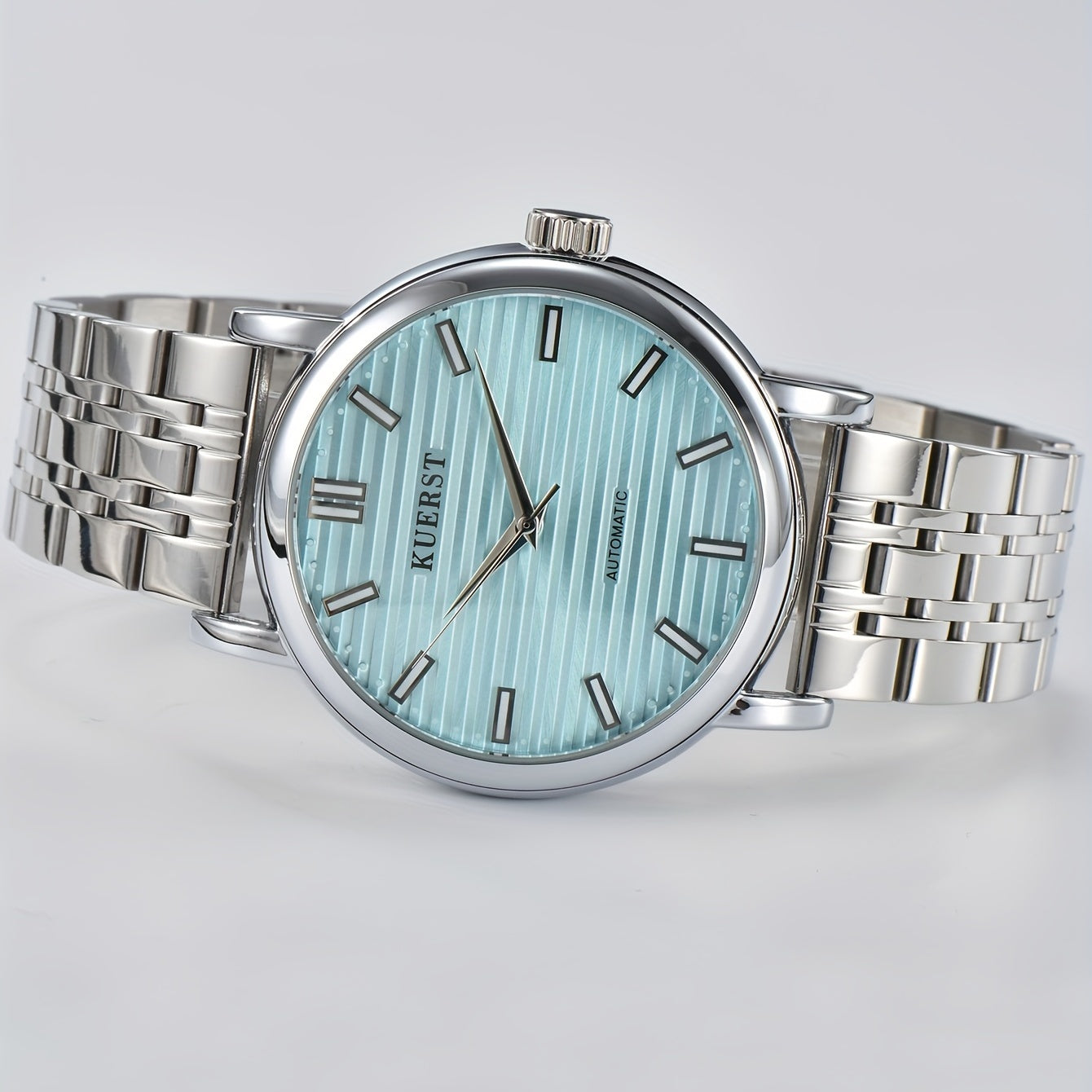 KUERST Steel Belt Auto Mechanical Watch Night Glow Classic