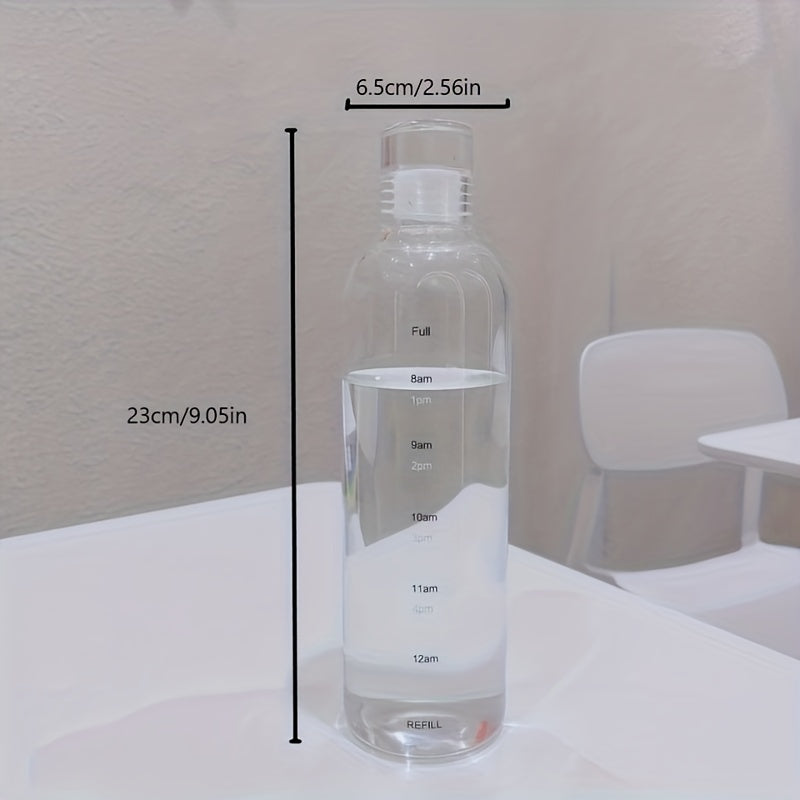 500ml Leakproof Time Scale Water Cup Portable Plastic Bottle