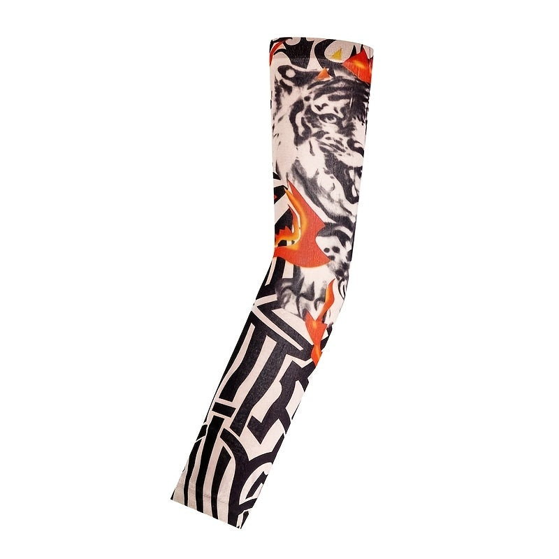Men's Breathable Tattoo Sleeves Sun Protective Outdoor Activities