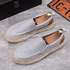 Men's Canvas Espadrille Loafer Shoes Lightweight Slip On Shoes