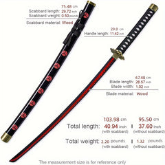 Anime Samurai Sword Weapon Prop Textured Decorative Sword Toy