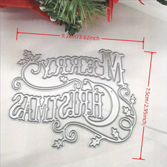 Christmas Letter Metal Cutting Dies for DIY Card Making Album Scrapbooking