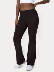 High Waisted Bootcut Leggings With Pockets Flared Workout Yoga Pants