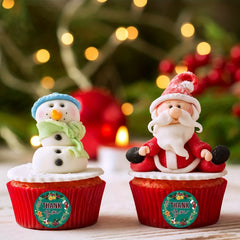 500pcs Christmas Thank You Stickers 1.5in Round Happy Winter Holiday Sticker