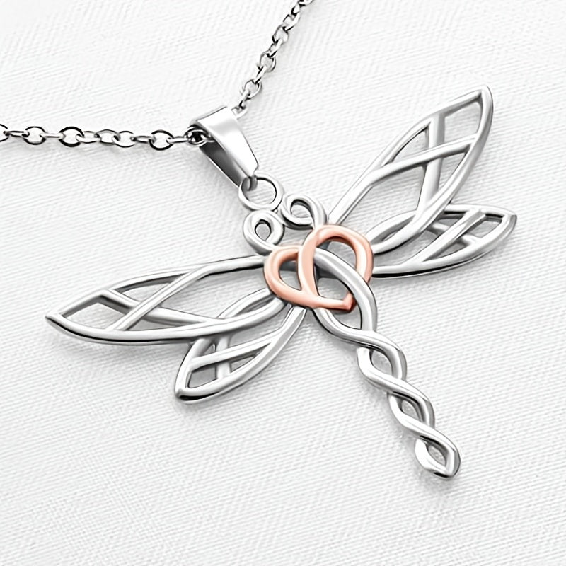 Dragonfly Necklace To My Granddaughter Gift Box Included
