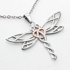 Dragonfly Necklace To My Granddaughter Gift Box Included