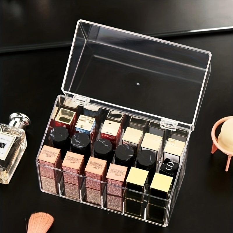 Clear Acrylic Lipstick Holder Organizer Display Stand 9 Grid