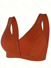 Front Buckle Wireless Bra Comfy & Breathable Push Up Bra