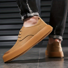 Men's Outdoor Lace Up Sneakers, Casual Walking Shoes