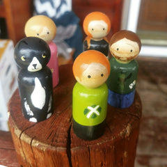 16PCS Wooden Doll Bodies for Arts & Crafts Toys Games
