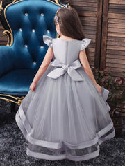Kids Trailing Princess Dress Halloween Christmas Dress
