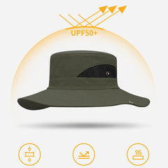 Breathable Sun Protection Wide Brim Hat for Outdoor Activities
